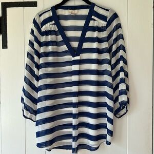 Sheet striped blouse from Loft